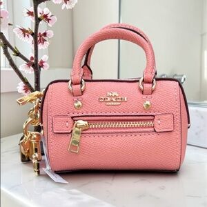 Coach Mini Rowan Satchel Bag
Charm, Candy Pink, NWT 🌸
